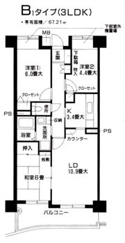レ・シェーナの間取り画像