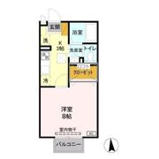 アンジェリーク Bの間取り画像