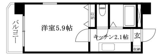 サンハイツ木屋町（木屋町2）の間取り画像