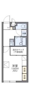 レオパレス大中の間取り画像