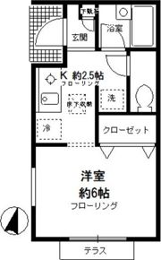 カーサ・ヴェルデ Aの間取り画像
