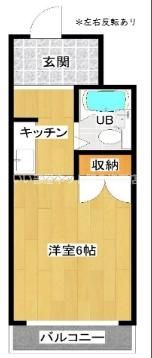 キングコーポ堂山の間取り画像
