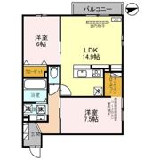 クロワールの間取り画像