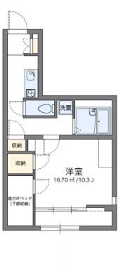 レオパレスリビングメイト学園前の間取り画像