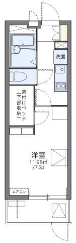 レオパレス若葉の間取り画像