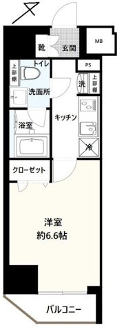 GENOVIA横浜関内skygardenの間取り画像
