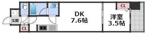 アーバネックス難波WESTの間取り画像