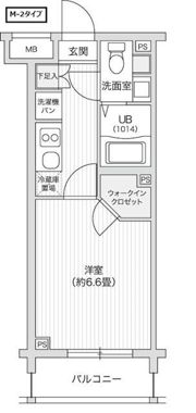 レジディア笹塚Ⅱの間取り画像