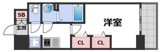 THE SENSE RESIDENCE 新深江の間取り画像
