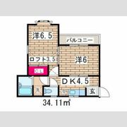 レオパレス衣笠13の間取り画像