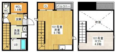 Maisonetic東高須の間取り画像