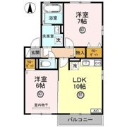 フルール大和 Bの間取り画像