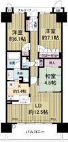 ジークレフ高槻富田丘の間取り画像