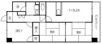 プレシュ牛田の間取り画像