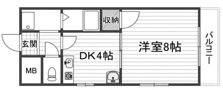 マリンパレス須磨の間取り画像