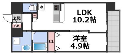 シャルールメゾン桃谷の間取り画像