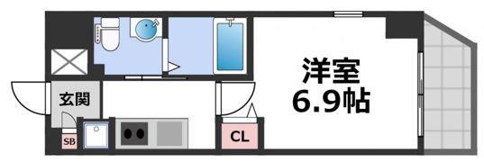 M´プラザ小阪駅前の間取り画像