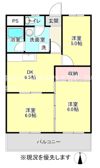 第二マンションろくべいの間取り画像