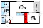 アプリーレ若松の間取り画像