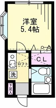 メープル北久里浜A棟の間取り画像