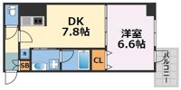 サムティ難波グレイスの間取り画像