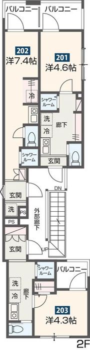 MELDIA東向島Ⅱの間取り画像