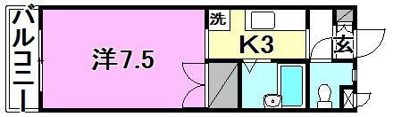 プラザTOWA1の間取り画像