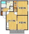 ハイツ上の原の間取り画像