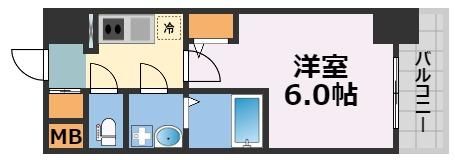 エスリードレジデンス梅田マークスの間取り画像