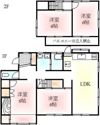 牟礼町原 西川借家の間取り画像