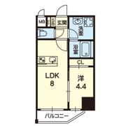 ArtizA熊本新町の間取り画像
