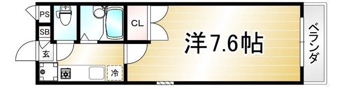 スカイハイツ中野の間取り画像
