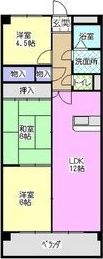 グリーンヒルズの間取り画像