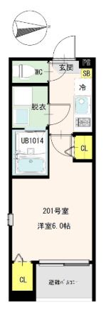 リバーライト梅島の間取り画像