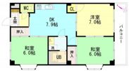 セントラルリバーC棟の間取り画像