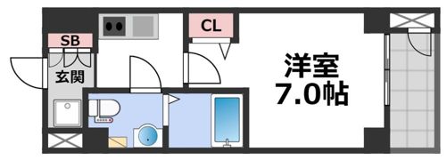 ワールドアイ大阪城EASTアドバンスの間取り画像