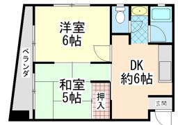 坂田ハイツの間取り画像