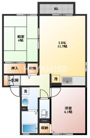 セジュール宮小路 A棟の間取り画像