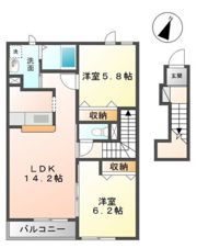 コンフォール山崎 2番館の間取り画像