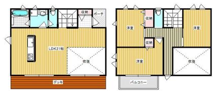 小山3丁目貸家（澤枝邸）の間取り画像