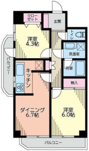 アコール桜上水の間取り画像