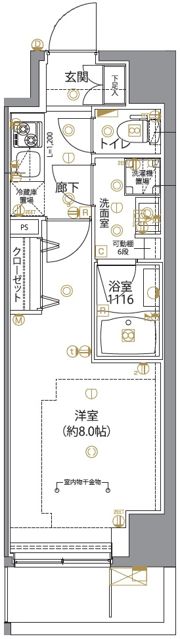 ユリカロゼ五反野Ⅱの間取り画像