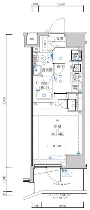 LEXE長原の間取り画像