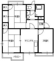 川本マンションの間取り画像
