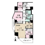 パークハウス市谷柳町の間取り画像