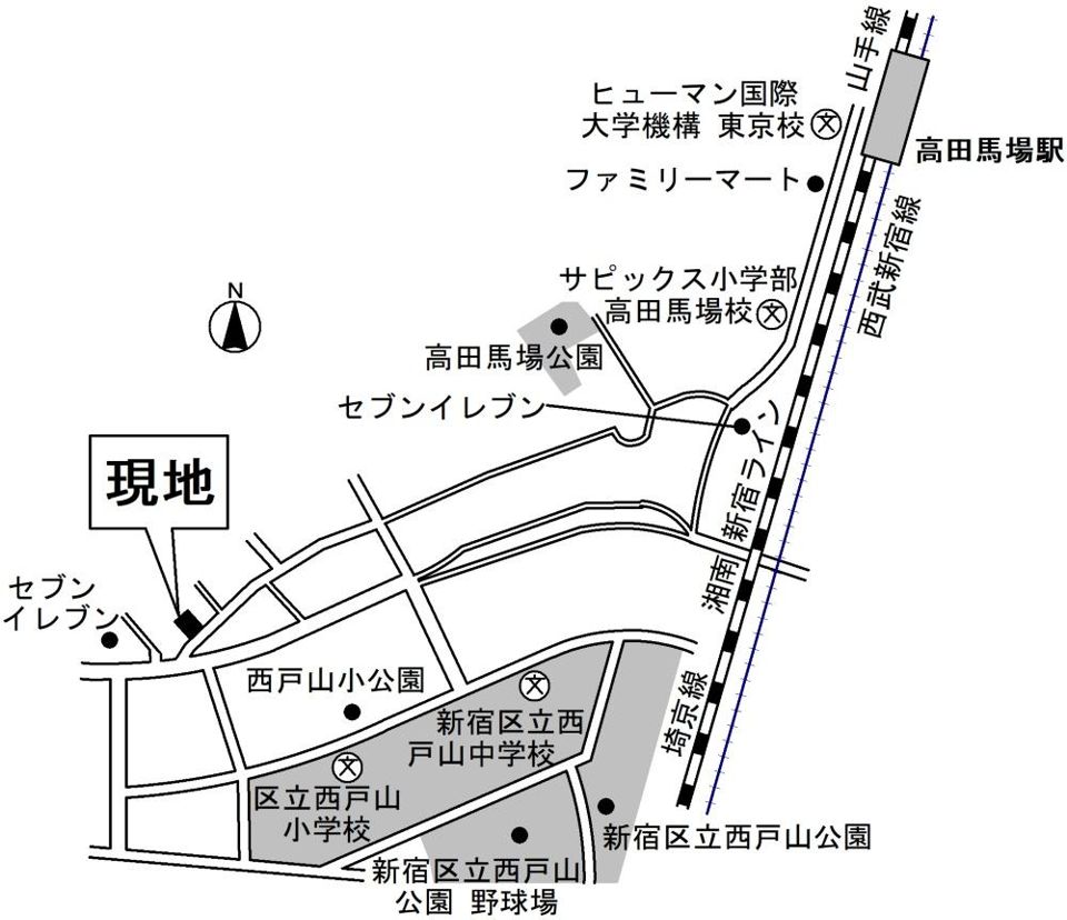 近くに施設あり