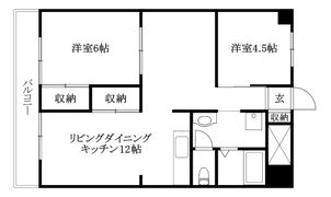フェリオ市駅西1の間取り画像