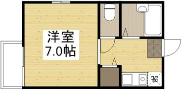 コーポユーカリの間取り画像
