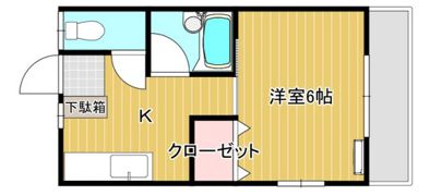 西本学生寮の間取り画像