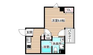 プレミアムソレイユ塚本駅前の間取り画像